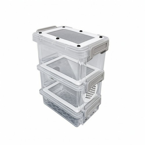 Mehlwurmbox mit edelstahlsieb - mehlwurmbox,