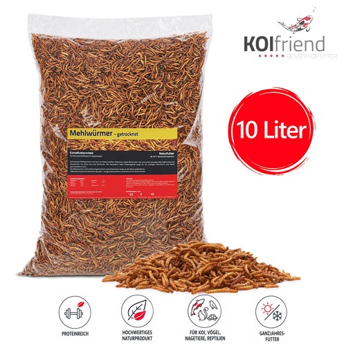 Liter mehlwürmer - 10,