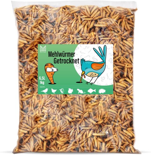Mersjo mehlwürmer getrocknet - mehlwürmer,