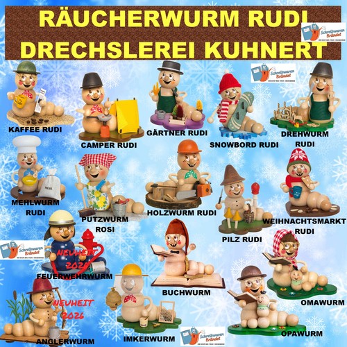 Rauchwurm rudi rosi neu - rauchwurm,